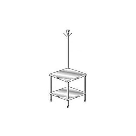 Aero Manufacturing Mixer Stand W/ Utensil Rack, 14 Ga 304 Stainless Steel Top, 24W X 30D